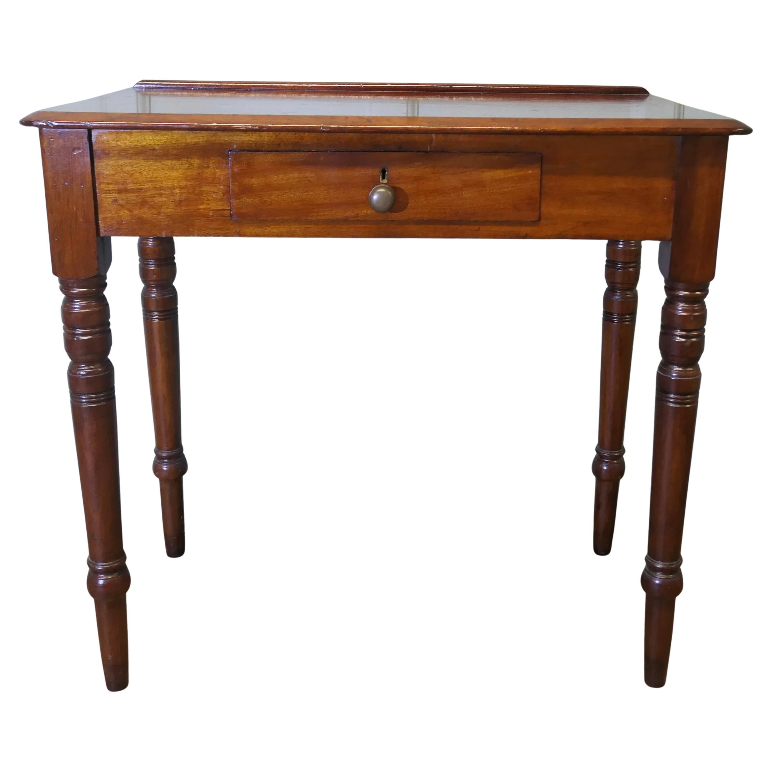 A Small Victorian Mahogany Hall Table or Reception Table For Sale