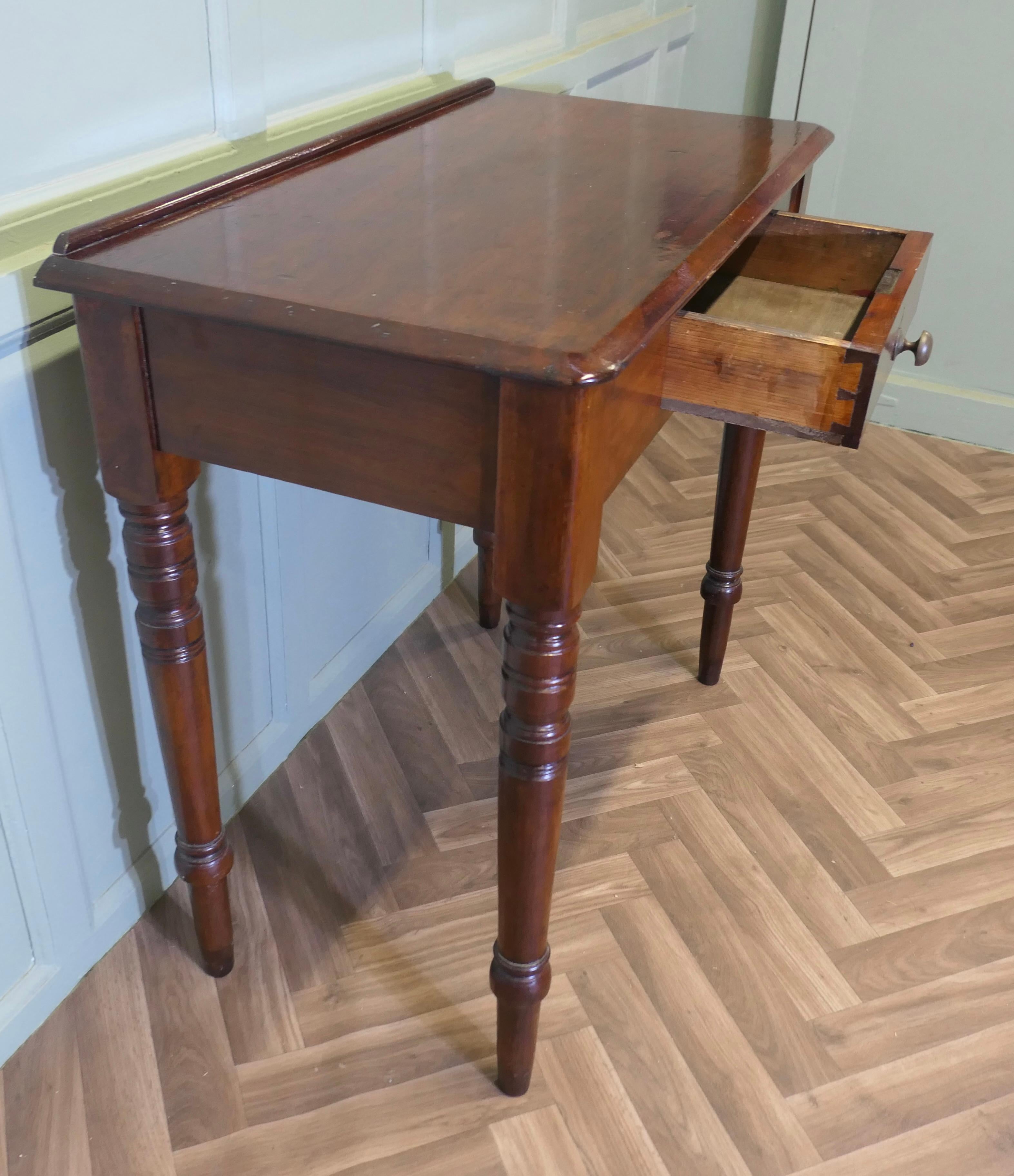 Late 19th Century A Small Victorian Mahogany Hall Table or Reception Table For Sale