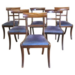 Set di 6 sedie da pranzo Regency del XIX secolo.  Queste sono delle bellissime sedie