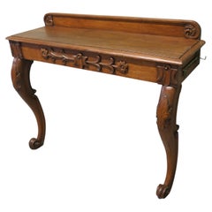 Carved Oak Console or Hall Table This is an attractive piece