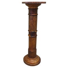 Honey Coloured Marble Pedestal Column This is a heavy piece