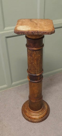 Honey Coloured Marble Pedestal Column This is a heavy piece