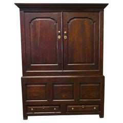 A Spacious Georgian Oak Housekeepers or Cloakroom Cupboard