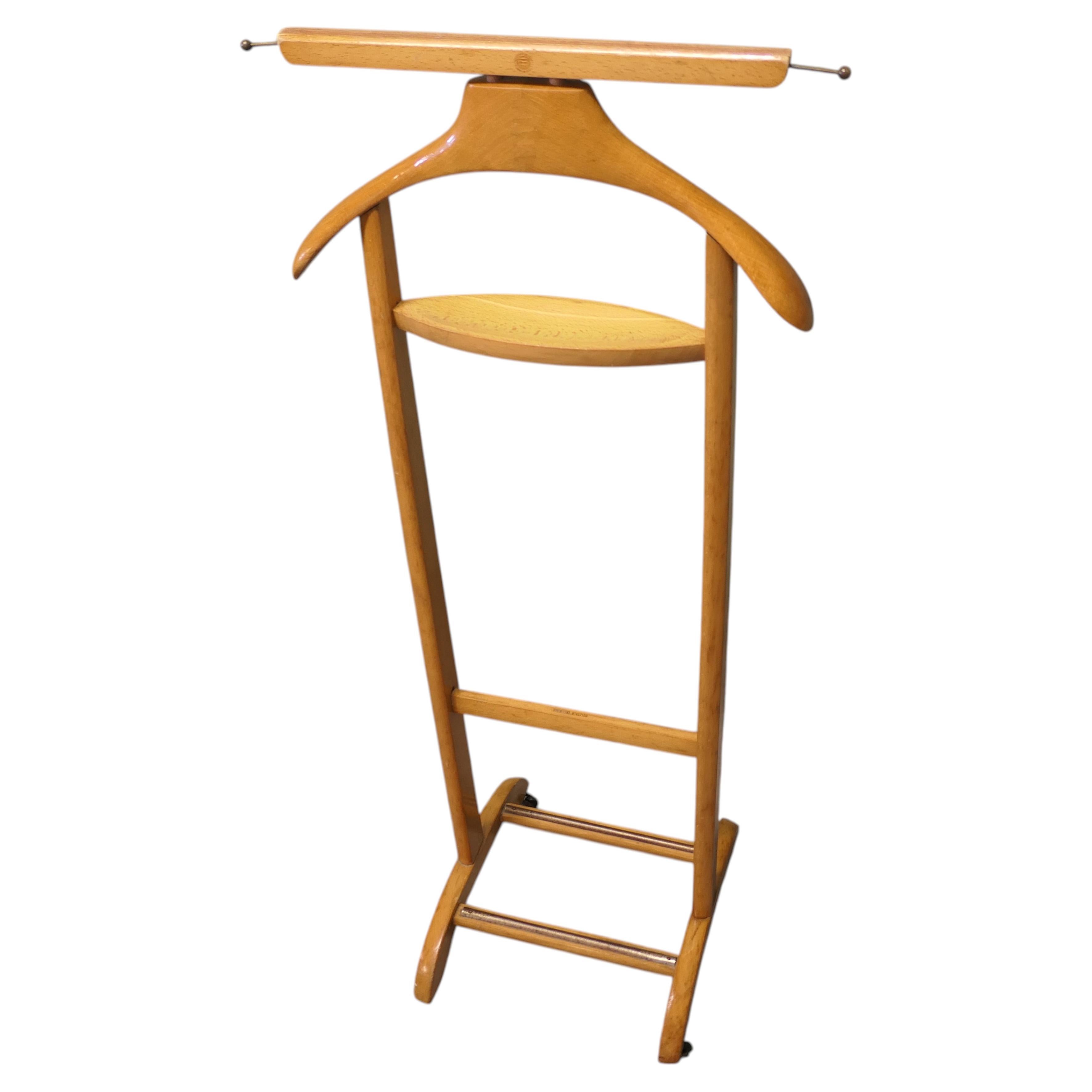 Italian Mid Century Gentleman’s Floor Standing Valet or Suit Hanger