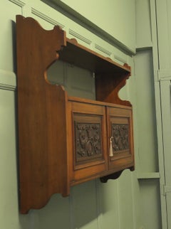 ENORMOUS, 4ft long Arts and Crafts Wall Cabinet