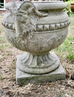 Ram’s Head Planter Superb Weathered Garden Urn A Beautiful Garden Urn
