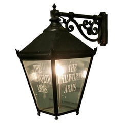 Large Wall Hanging Pub Lantern This is a street light style Wall Lantern