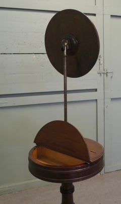 Victorian Telescopic Round Shaving Mirror on a Stand