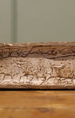 Signed French Studio Art Slab Vase from Saint Emilion A very attractive piece