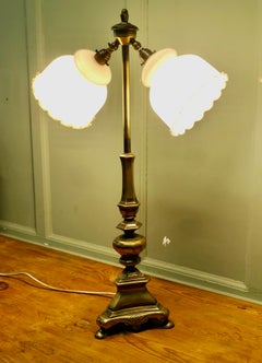 Brass Twin Angled Reading Lamp This is a very attractive piece