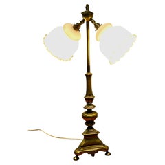 Brass Twin Angled Reading Lamp This is a very attractive piece