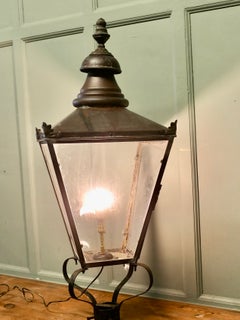 Large Copper Lantern, Victorian Street Light, Gate Post Light