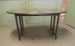 Artwork Painted by Graham Carr, Marble Dining/Console Table
