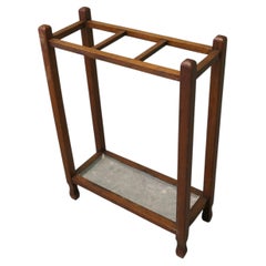Golden Oak Arts and Crafts Stick Stand or Umbrella Stand