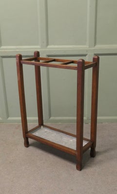Golden Oak Arts and Crafts Stick Stand or Umbrella Stand