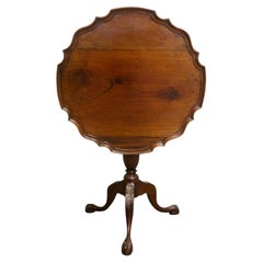 19th Century Tilt Top Wine Table This lovely table stands on a three footed bas
