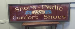 A S & Sons “Shore Pedic” Shoe Shop Advertising Mirror