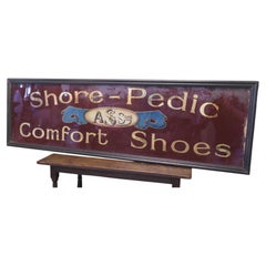 A S & Sons “Shore Pedic” Shoe Shop Advertising Mirror
