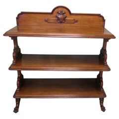 A Large Late Victorian Carved Oak buffet.