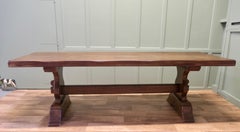 Large French 19th century Oak Refectory Table This is a Very Heavy Solid Table