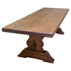 Large French 19th century Oak Refectory Table This is a Very Heavy Solid Table