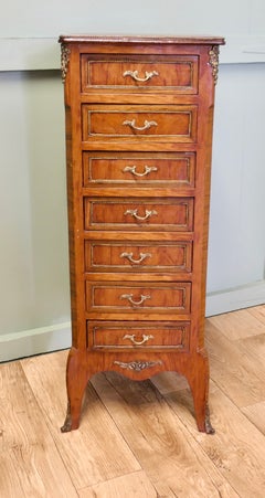 French LouisXV style Tall Chest of Drawers, Side Cabinet