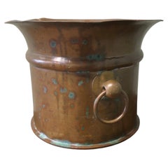Large WW1 Trench Art Planter, Brass Shell Case
