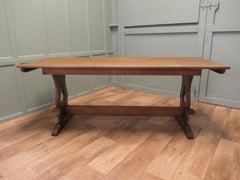 Arts and Crafts Golden Oak Refectory Dining Table This is a good strong Table