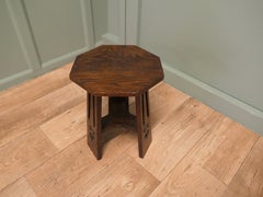Arts and Crafts Octagonal Oak Plant Stand or Table
