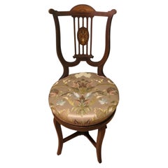 Superb Quality Lyre Back Revolving Harpist/Cello Music Chair