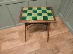 A Liberty London Heart Carved Tiled Top Occasional Table