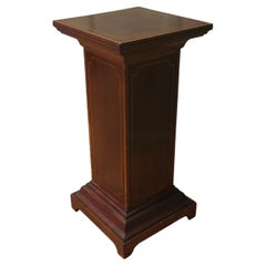 19th Century French Inlaid Column Display Pedestal This is a simple rectangular