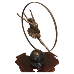 “La Danseuse” Bronze by Pierre Collinet, Ballerina Signed Bronze Art Deco