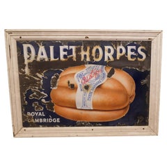 Large Enamel Pictorial Sausage Sign, Palethorps Royal Cambridge