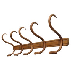 Row of 5 Large Bentwood Hat and Coat Hooks This is a good quality and very prac