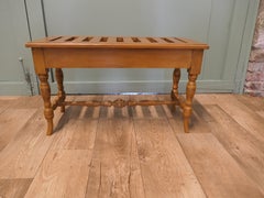 Arts and Crafts Golden Oak Luggage Rack, Suitcase Stand This piece is being off