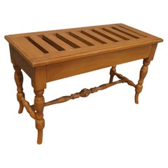 Arts and Crafts Golden Oak Luggage Rack, Suitcase Stand This piece is being off