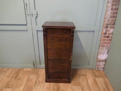 Tall Victorian Wellington Chest Filing Storage
