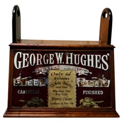Victorian Advertising Stationers Cupboard, Shop Display Pen Cabinet