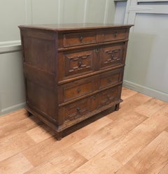 17th Century Oak Chest of Drawers or Garret Chest