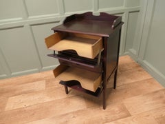 Edwardian Mahogany 4 Slide Music Cabinet