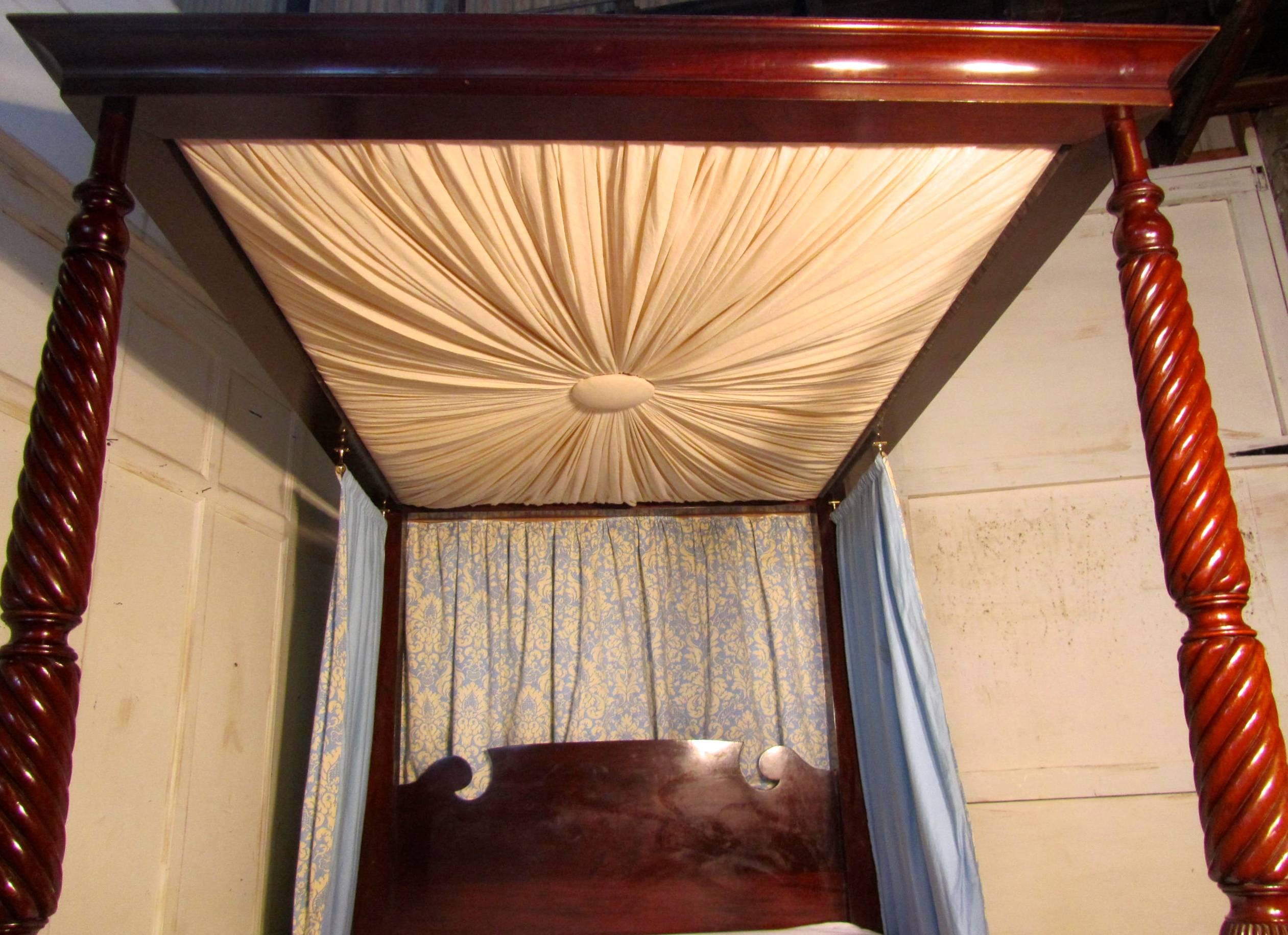 victorian four poster bed