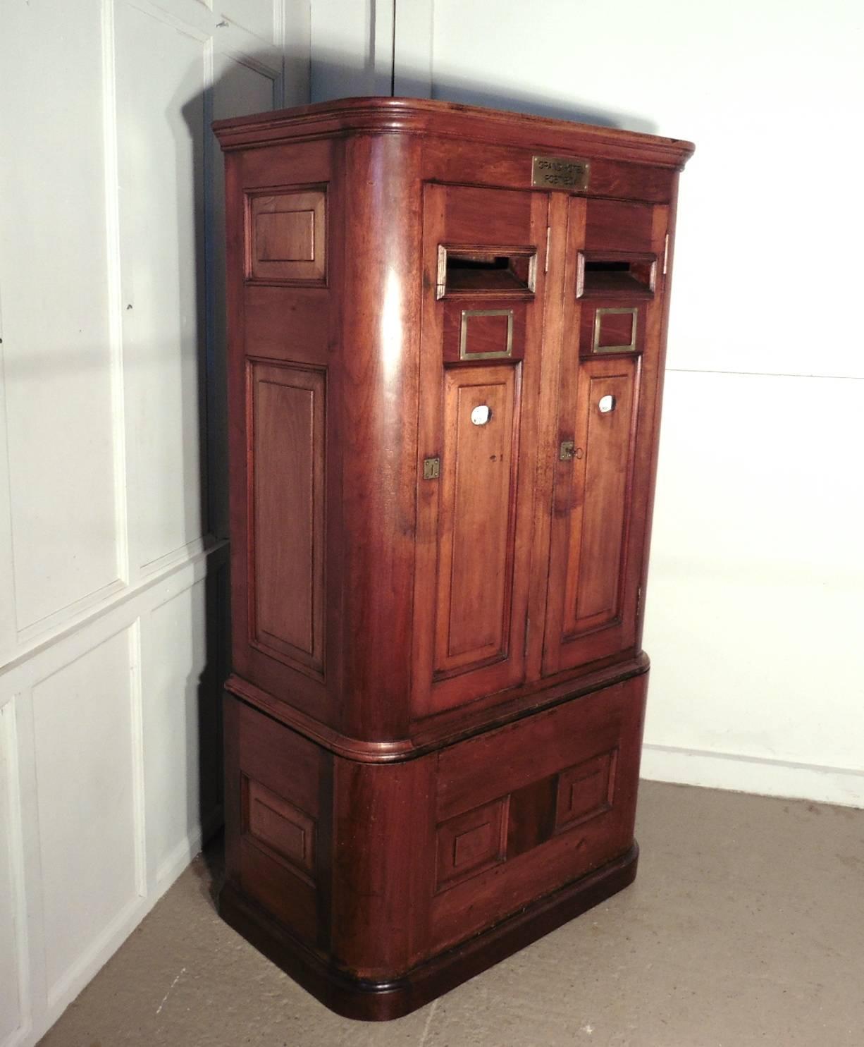 Large 19th Century Victorian Grand Hotel Post Box, Country House Letter Box 1