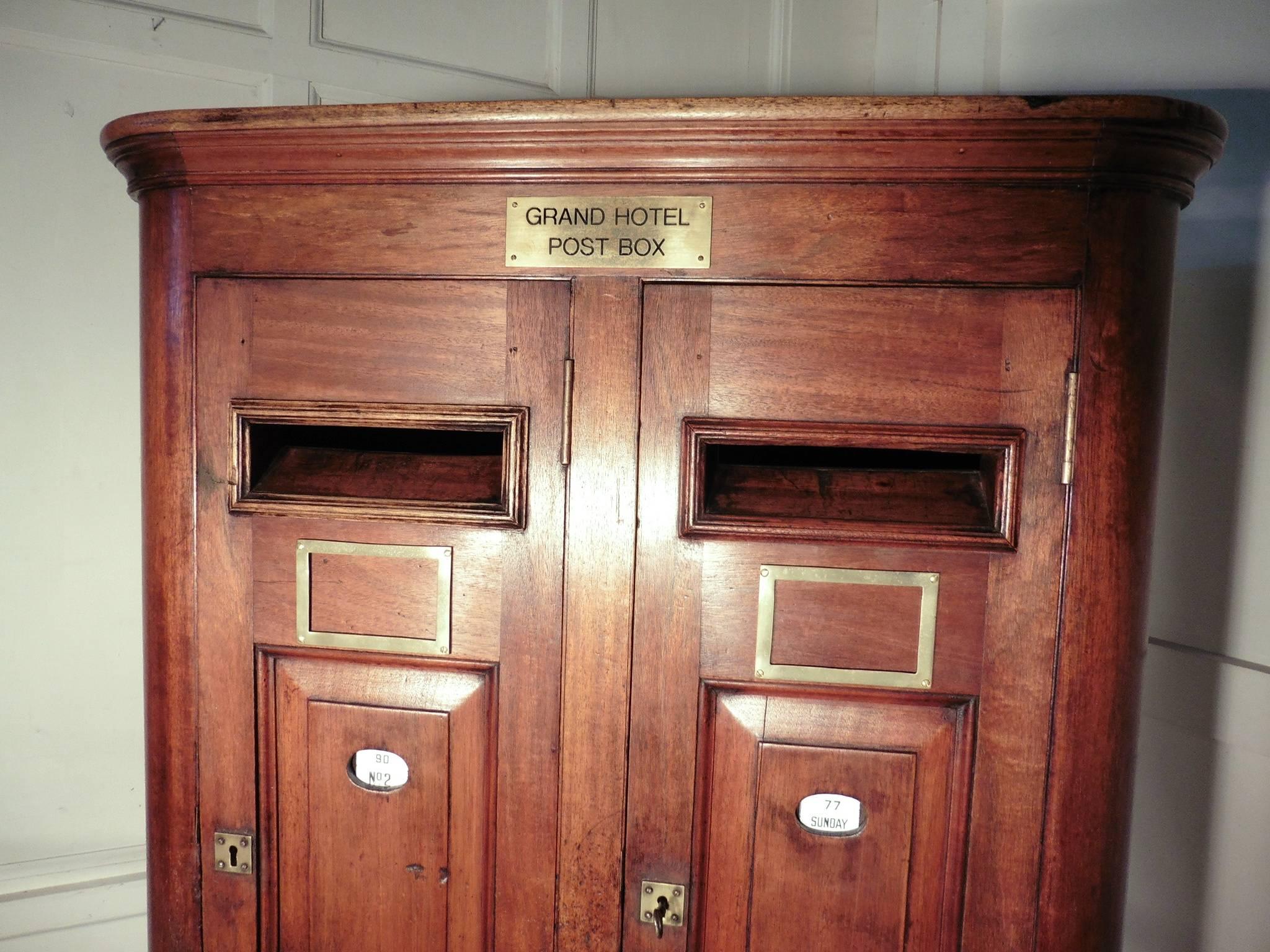 Large 19th Century Victorian Grand Hotel Post Box, Country House Letter ...