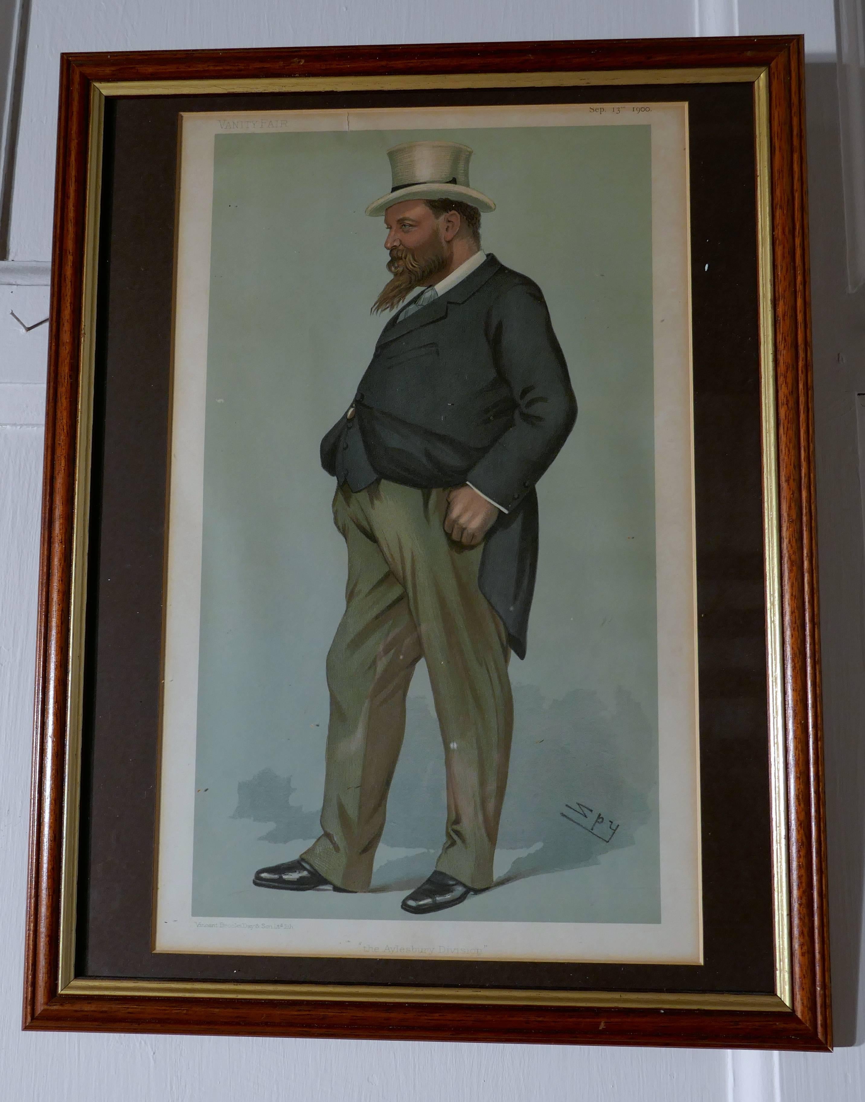 Victorian Collection of Ten 19th Century Framed “Spy Prints” from Vanity Fair