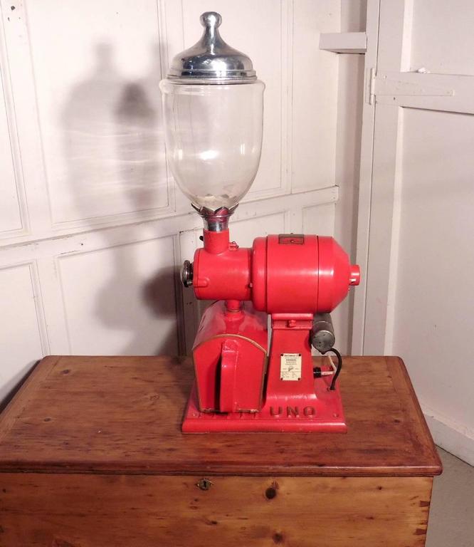 1950s UNO Commercial Coffee Bean Grinder Industrial Antique, Grocer