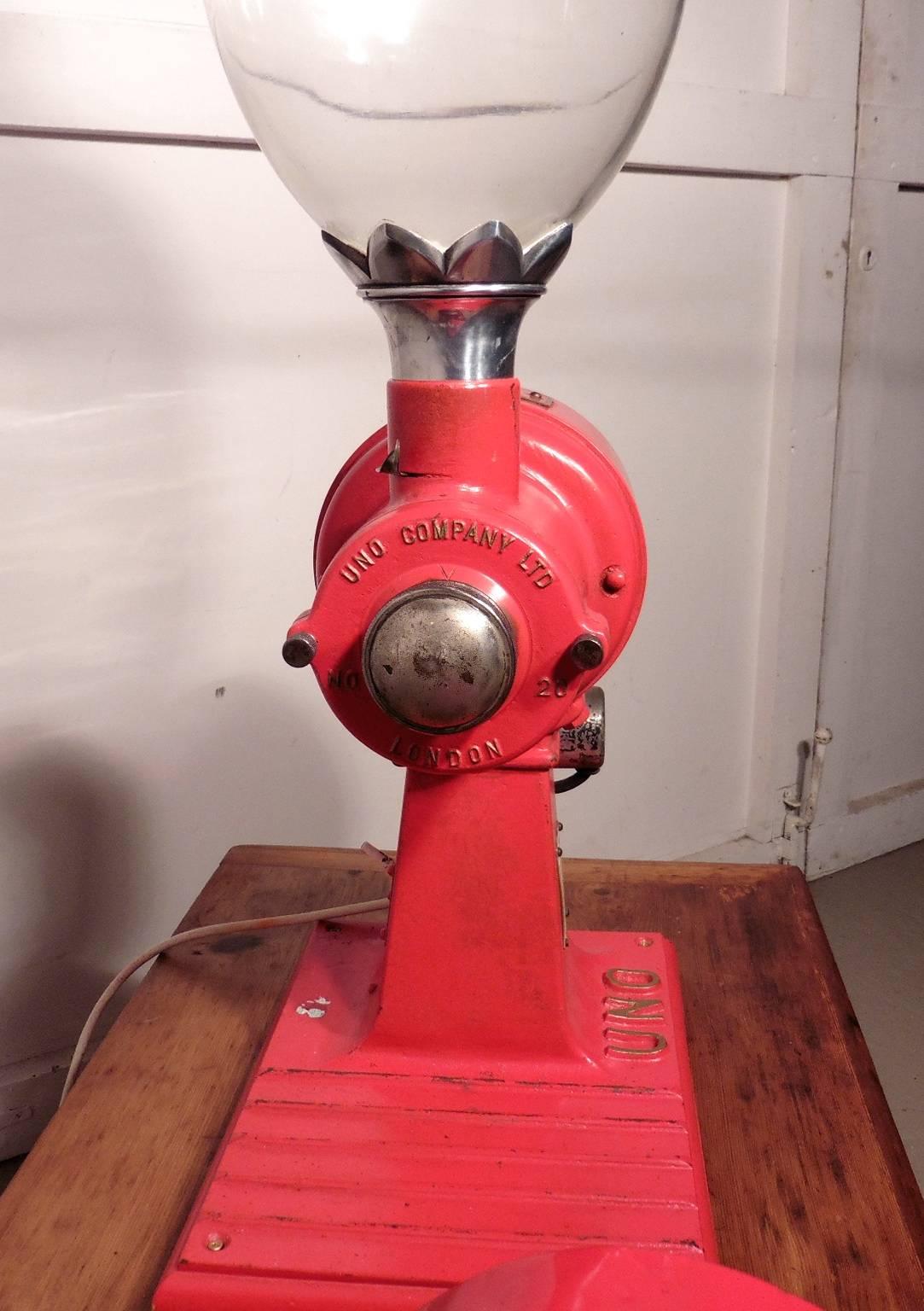 antique commercial coffee grinder