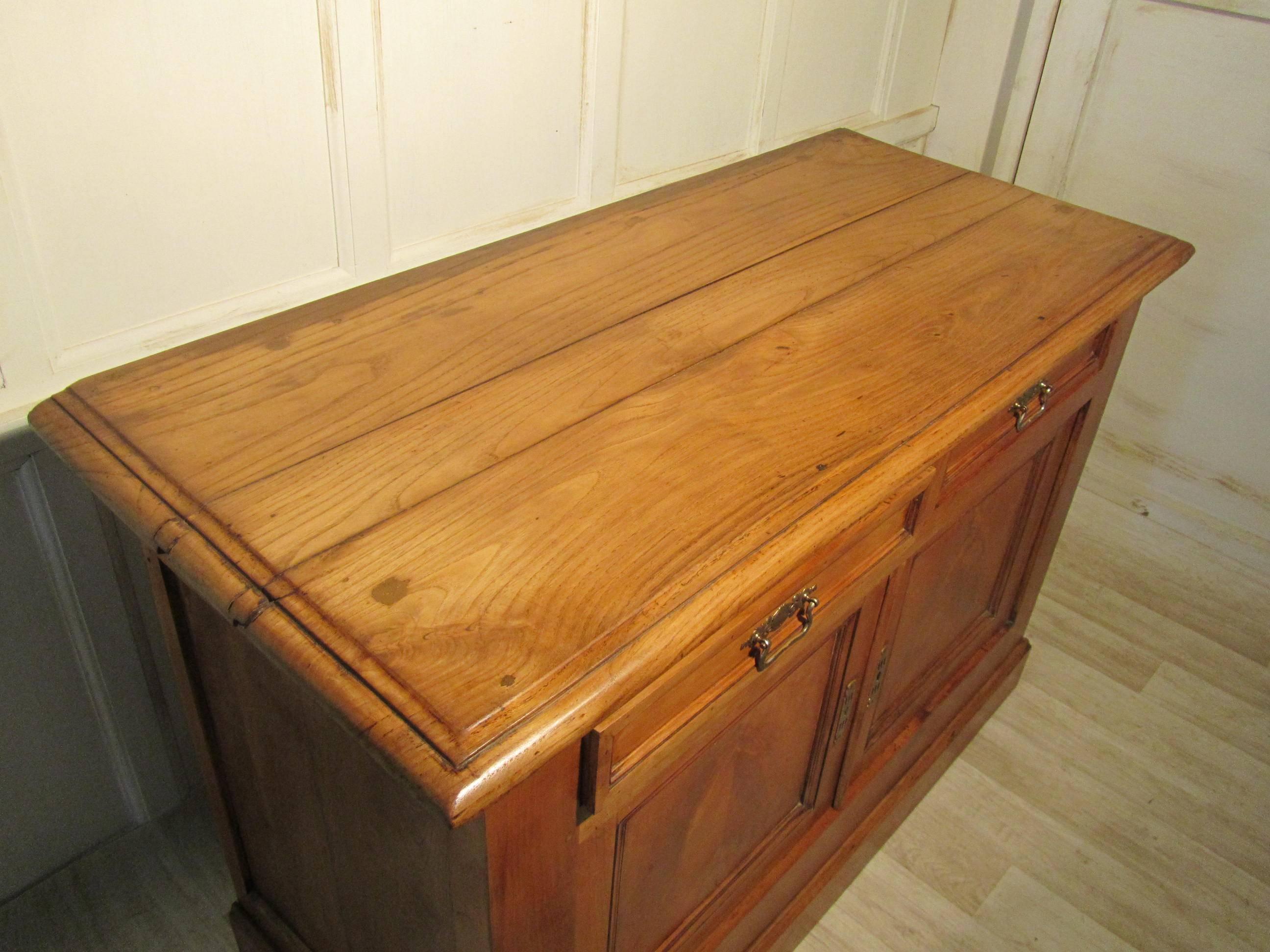 19th Century Rustic Cherry French Dresser, from Brittany, France In Fair Condition In Chillerton, Isle of Wight