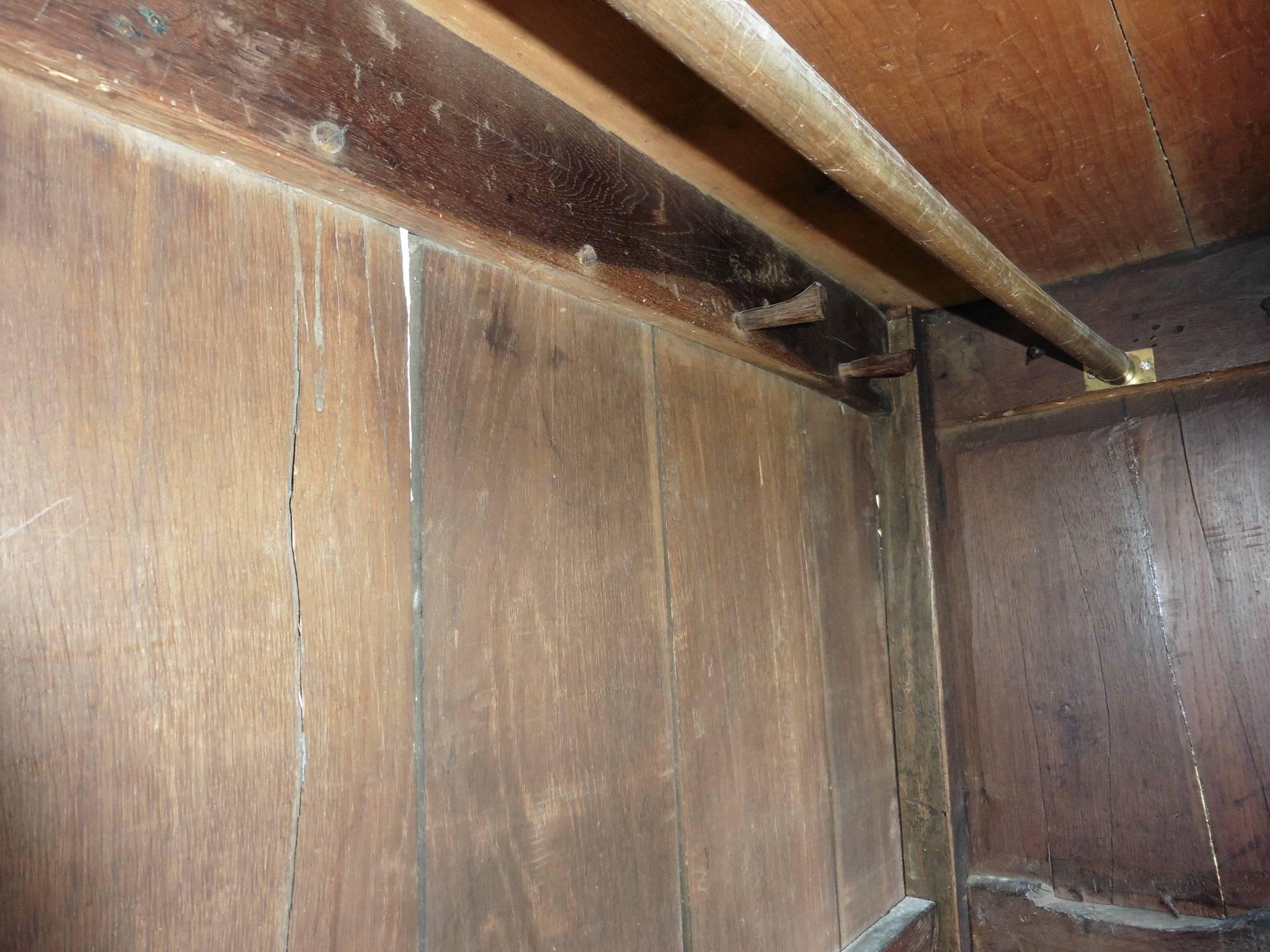 English 17th Century Oak Housekeepers or Cloakroom Cupboard