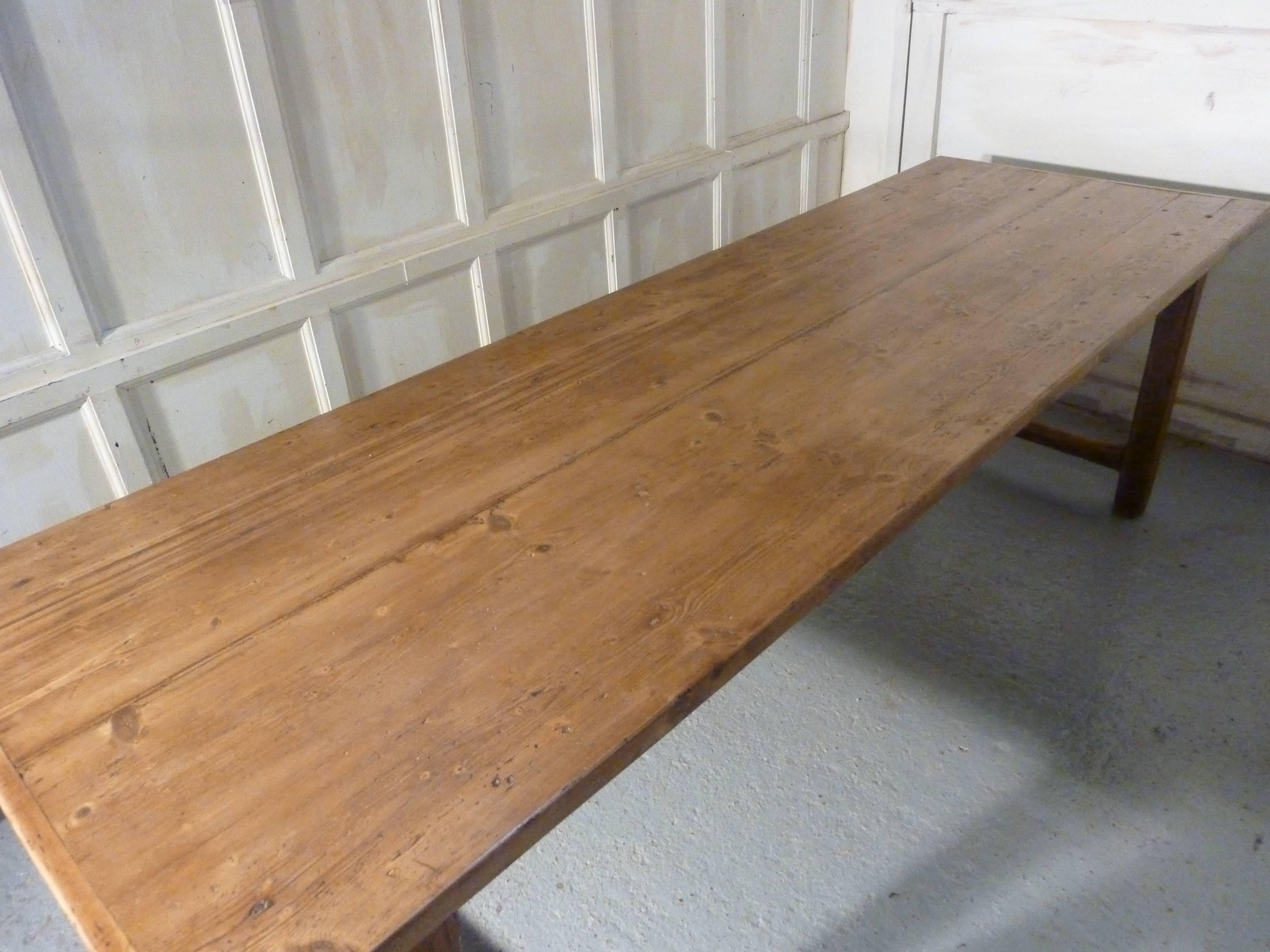 farmhouse plank table